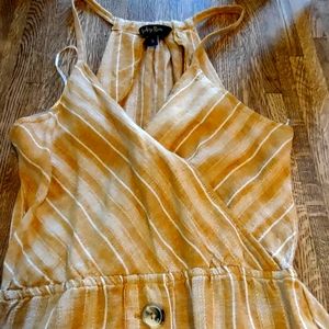 Indigo Rein, Gold Striped, Dress, Small